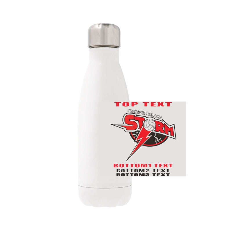 12oz Stainless Steel Water Bottle - White