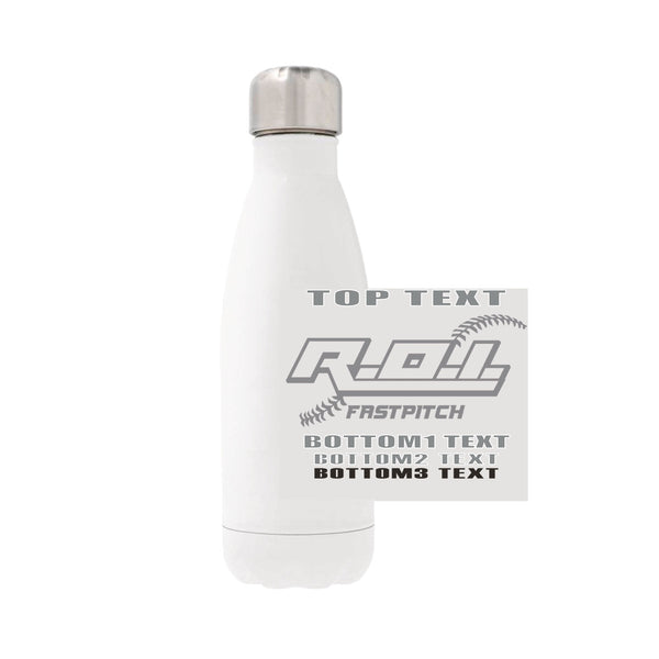 12oz Stainless Steel Water Bottle - White