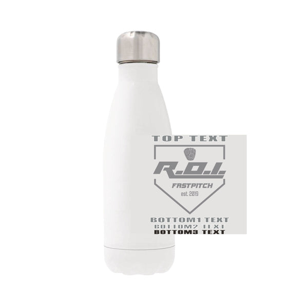 12oz Stainless Steel Water Bottle - White