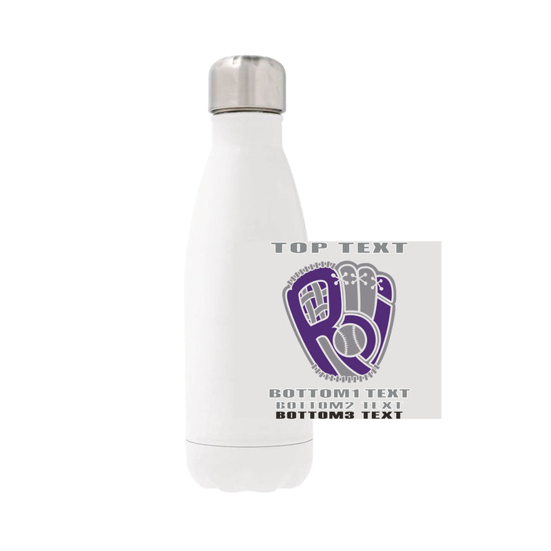 12oz Stainless Steel Water Bottle - White