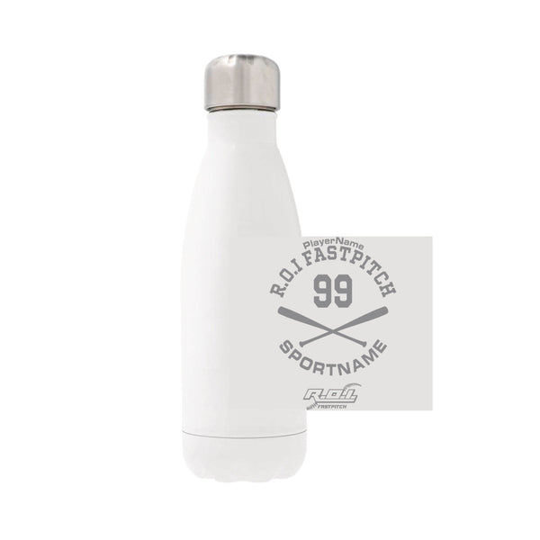 12oz Stainless Steel Water Bottle - White