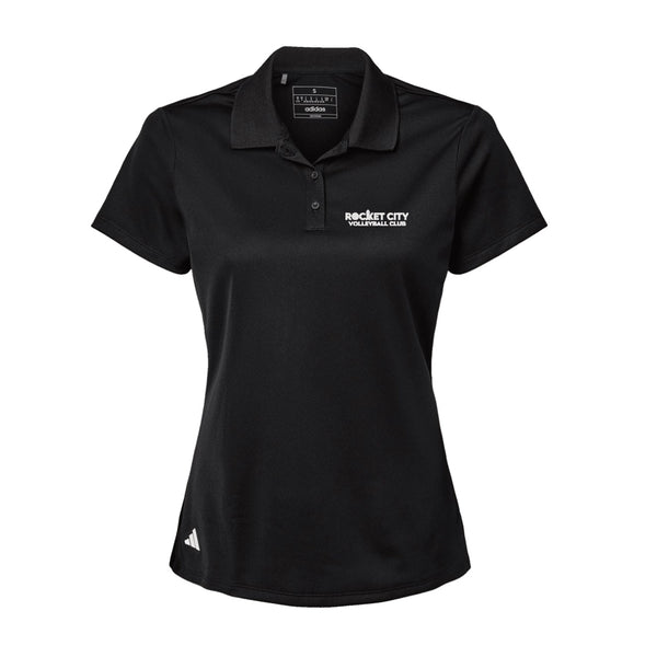 Adidas Sport Polo Women's - Black - Embroidery Text Drop