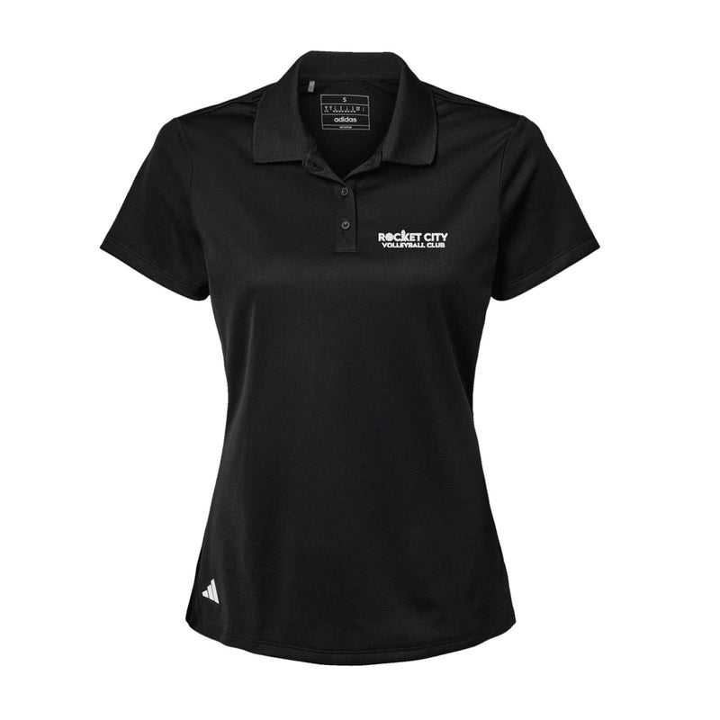 Adidas Sport Polo Women's - Black - Embroidery Text Drop