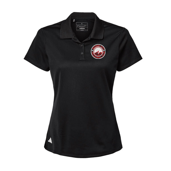 Adidas Sport Polo Women's - Black - Embroidery Text Drop