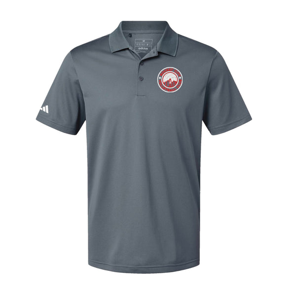 Adidas Sport Polo Men's - Onix - Embroidery Text Drop