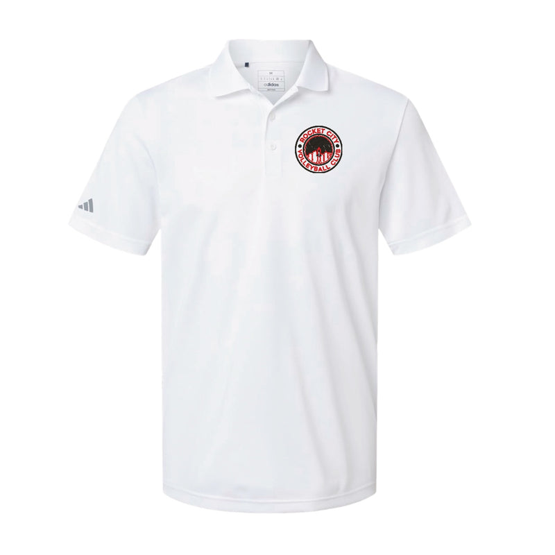 Adidas Sport Polo Men's - White - Embroidery Text Drop