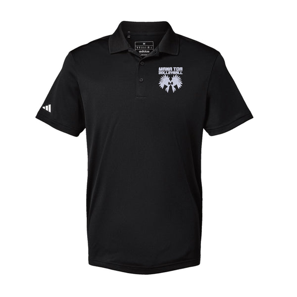 Adidas Sport Polo Men's - Black - Embroidery Text Drop