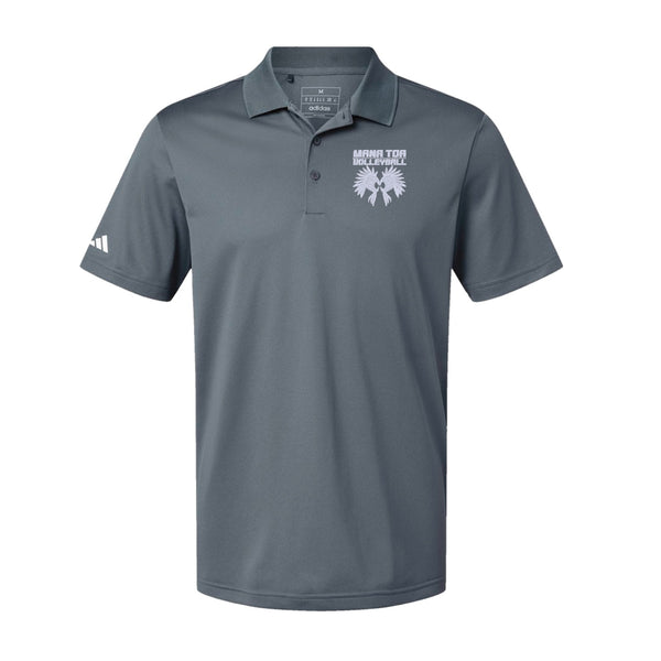 Adidas Sport Polo Men's - Onix - Embroidery Text Drop
