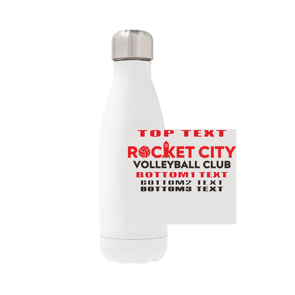 12oz Stainless Steel Water Bottle - White
