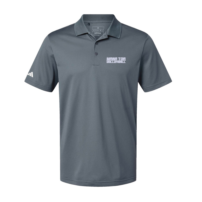 Adidas Sport Polo Men's - Onix - Embroidery Text Drop