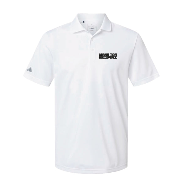 Adidas Sport Polo Men's - White - Embroidery Text Drop