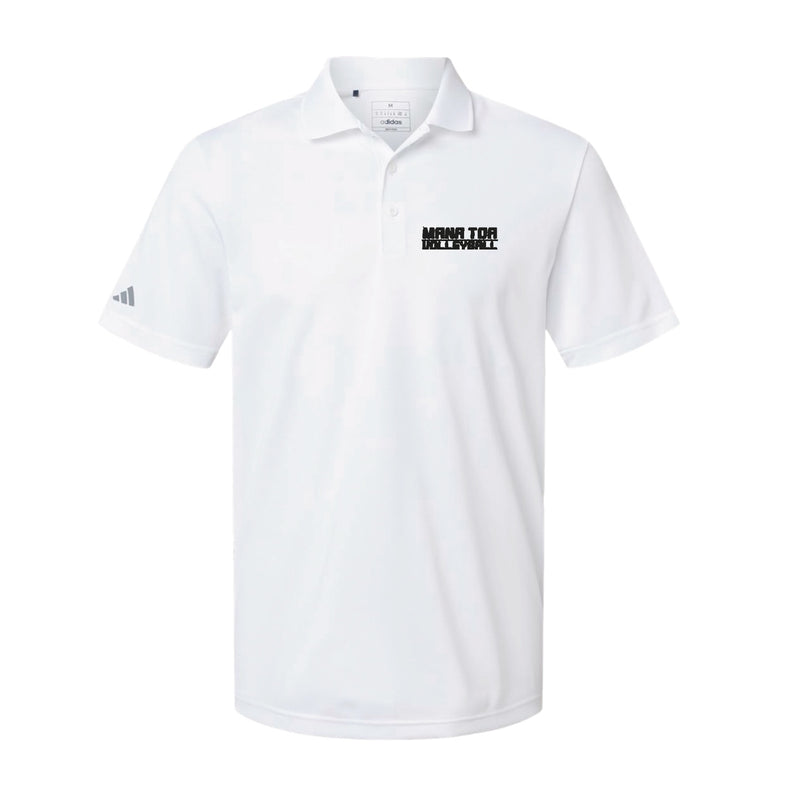 Adidas Sport Polo Men's - White - Embroidery Text Drop