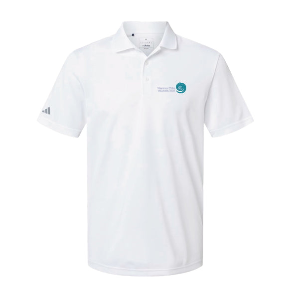 Adidas Sport Polo Men's - White - Embroidery Text Drop