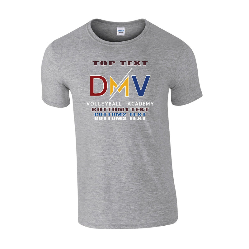 Classic T-Shirt - Sport Grey - Logo Text Drop
