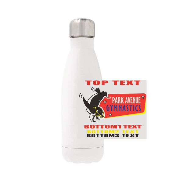 12oz Stainless Steel Water Bottle - White