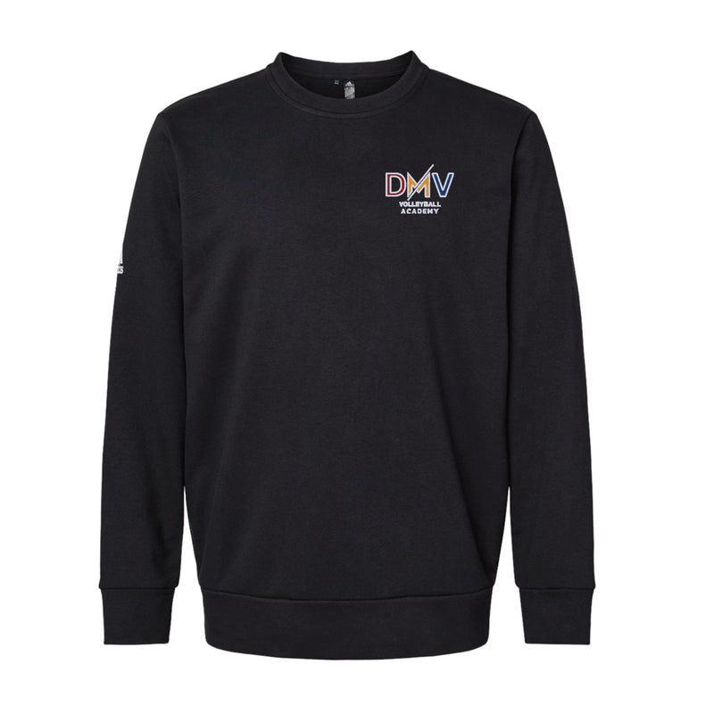 Adidas Fleece Crewneck Sweatshirt - Black - Embroidery Text Drop