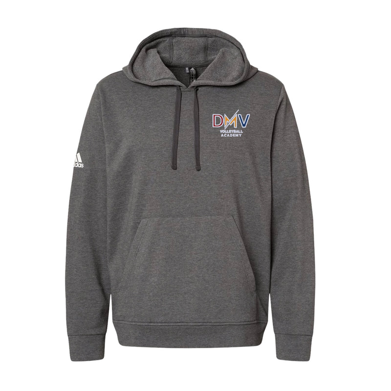 Adidas Hooded Sweatshirt - Dark Grey Heather - Embroidery Text Drop