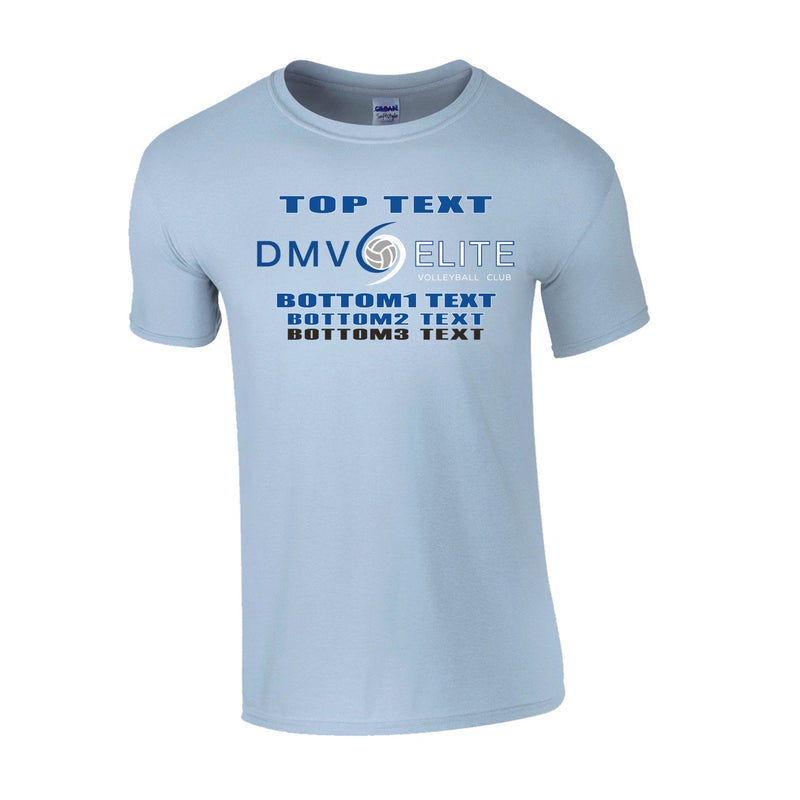 Classic T-Shirt - Light Blue - Logo Text Drop