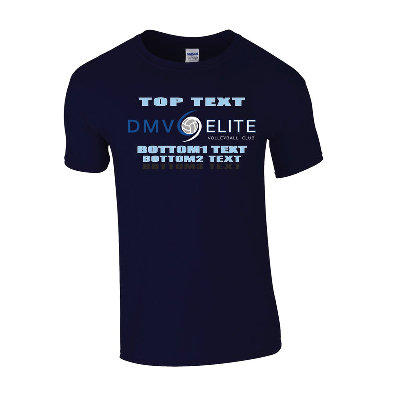 Classic T-Shirt - Navy - Logo Text Drop