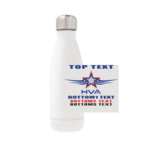 12oz Stainless Steel Water Bottle - White