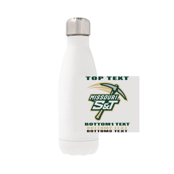 12oz Stainless Steel Water Bottle - White