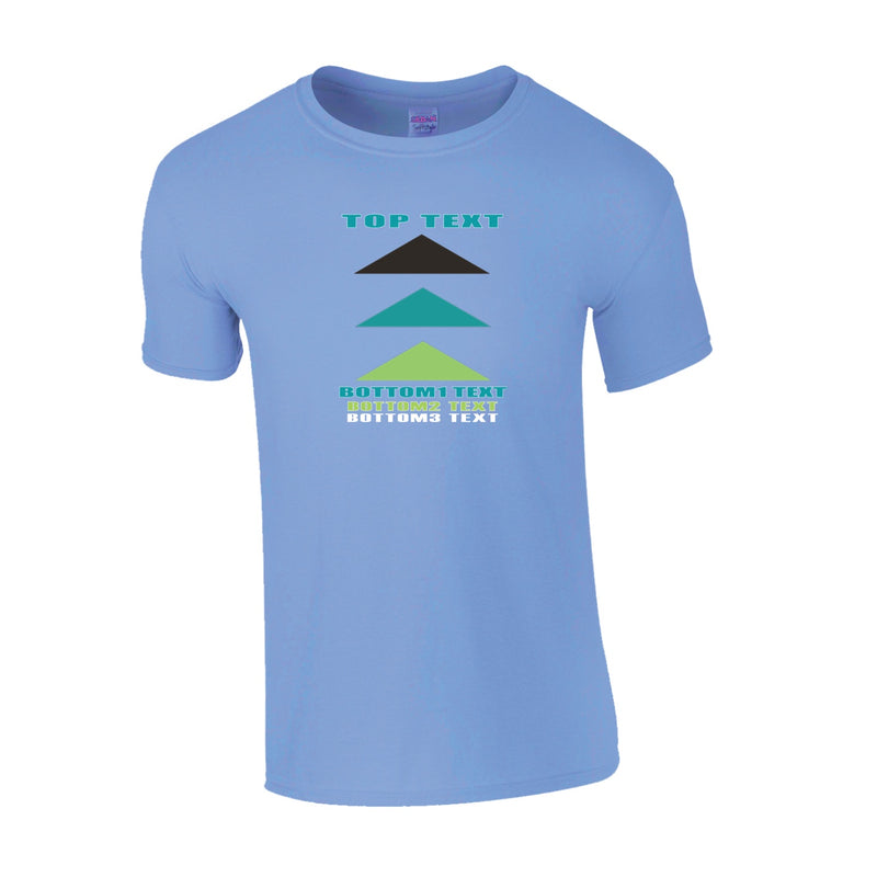 Classic T-Shirt - Carolina Blue - Logo Text Drop