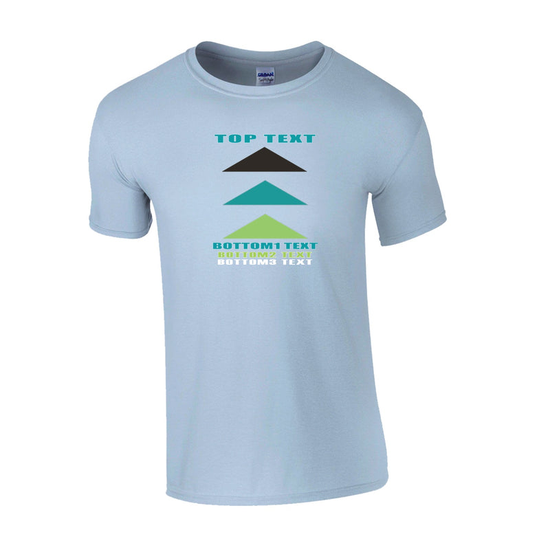 Classic T-Shirt - Light Blue - Logo Text Drop