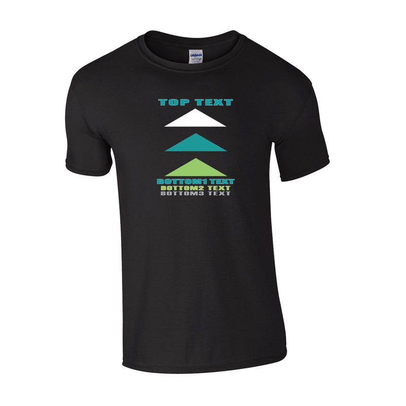 Classic T-Shirt - Black - Logo Text Drop
