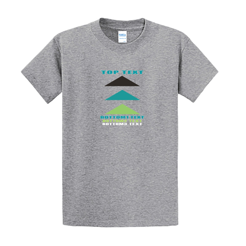 Port & Company Tall Essential Tee - Athletic Heather - Logo Text Drop