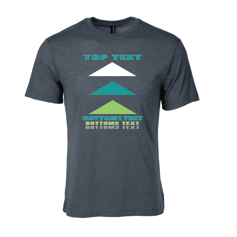 Triblend T-Shirt - Charcoal Heather - Logo Text Drop