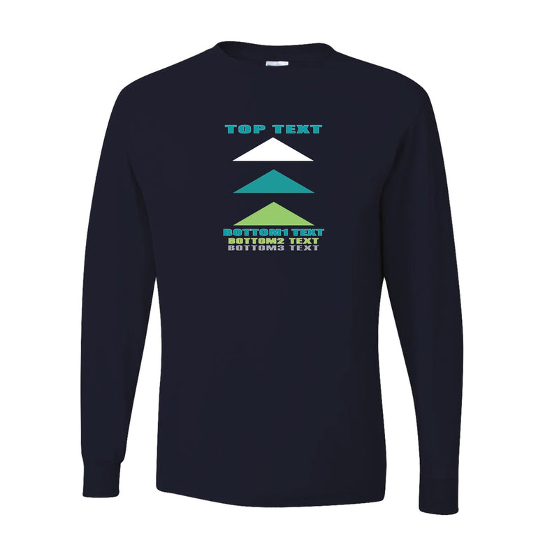 Dri-Power Long Sleeve T-Shirt - Black - Logo Text Drop