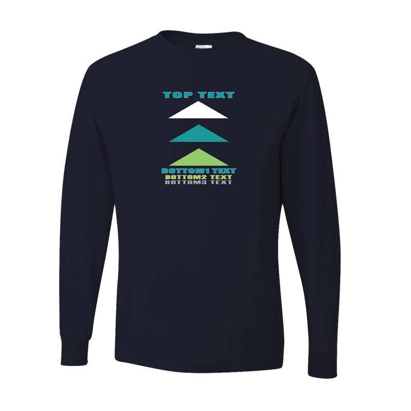 Youth Dri-Power Long Sleeve T-Shirt - Black - Logo Text Drop