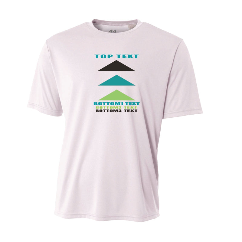 Performance T-Shirt - White - Logo Text Drop