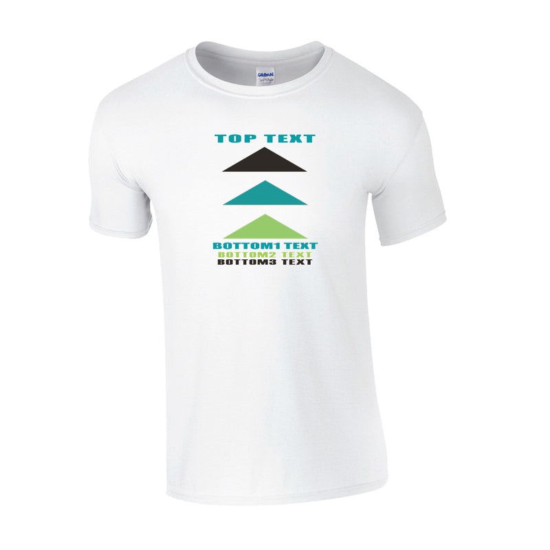 Classic T-Shirt - White - Logo Text Drop