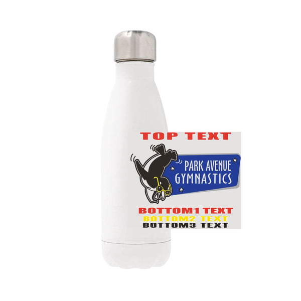 12oz Stainless Steel Water Bottle - White