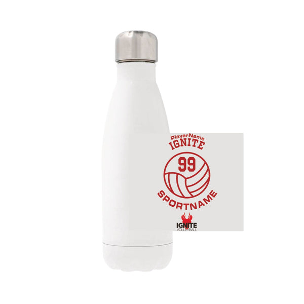 12oz Stainless Steel Water Bottle - White