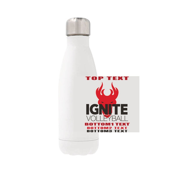 12oz Stainless Steel Water Bottle - White
