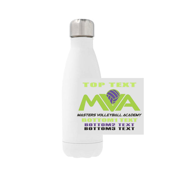 12oz Stainless Steel Water Bottle - white
