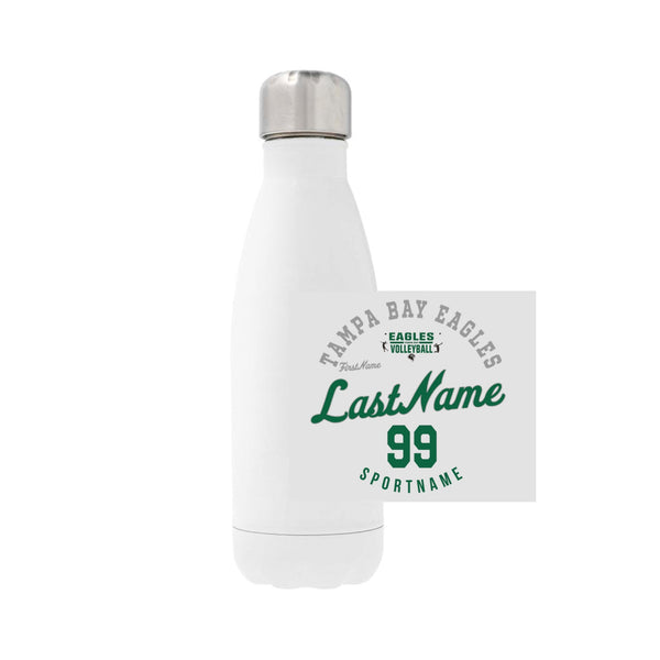 12oz Stainless Steel Water Bottle - white