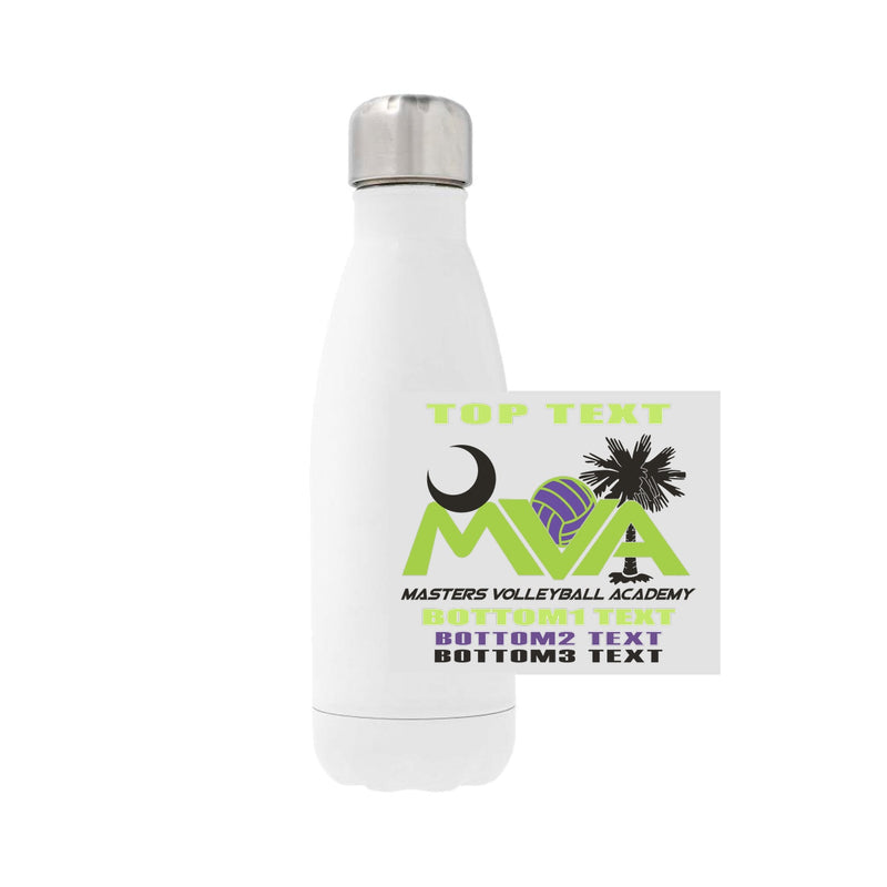 12oz Stainless Steel Water Bottle - White