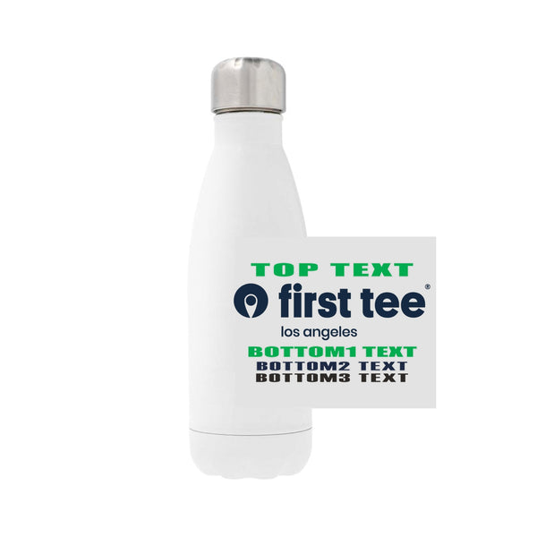12oz Stainless Steel Water Bottle - white