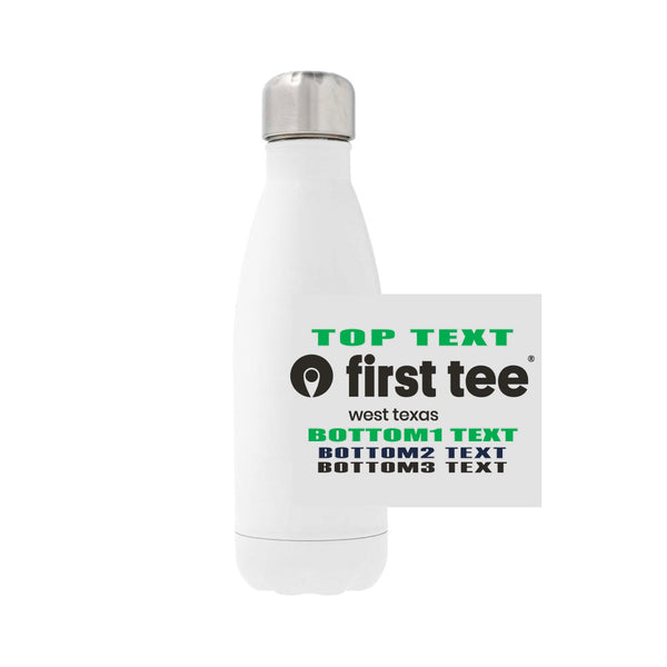 12oz Stainless Steel Water Bottle - White