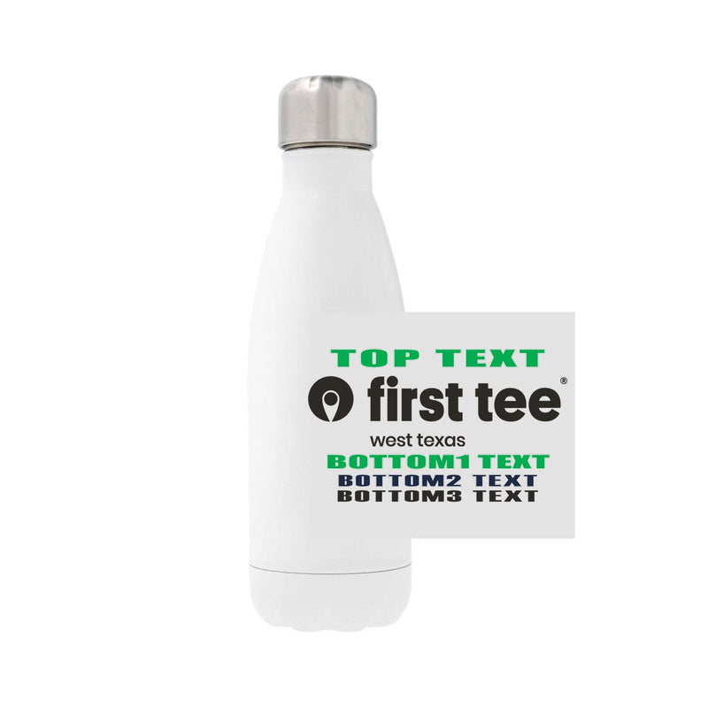 12oz Stainless Steel Water Bottle - White