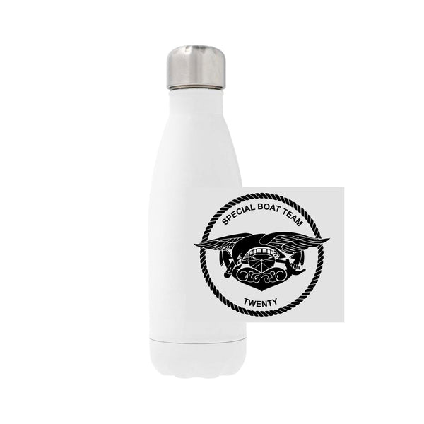 12oz Stainless Steel Water Bottle - White