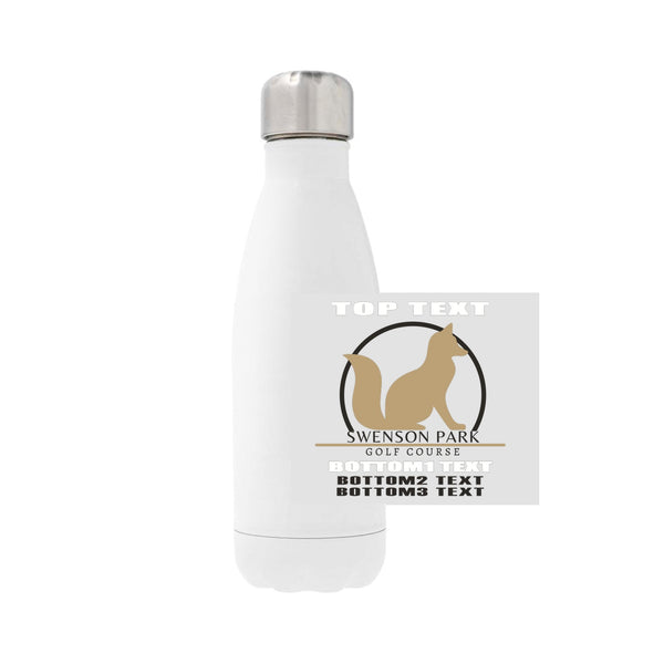 12oz Stainless Steel Water Bottle - White
