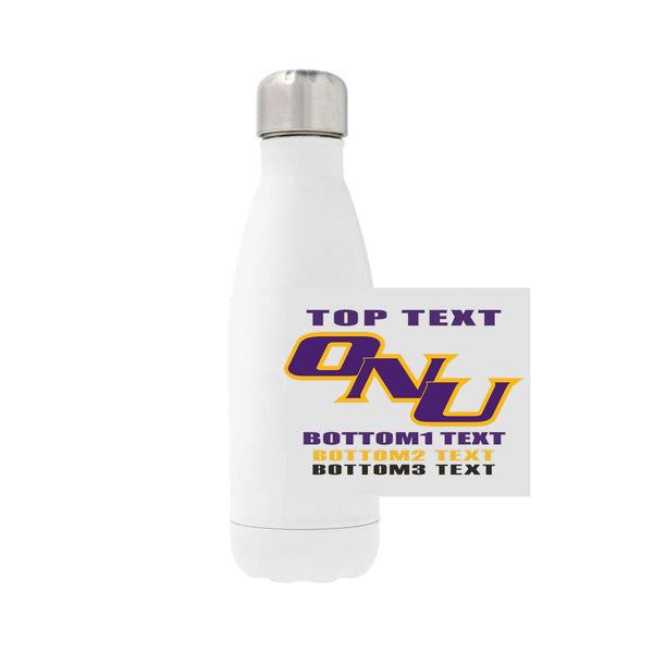 12oz Stainless Steel Water Bottle - White