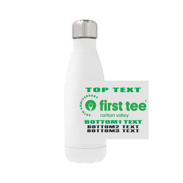 12oz Stainless Steel Water Bottle - White