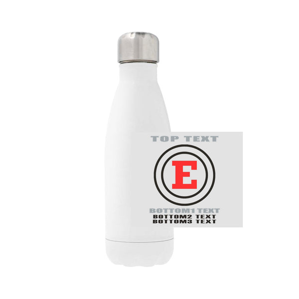 12oz Stainless Steel Water Bottle - White