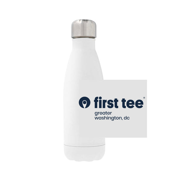 12oz Stainless Steel Water Bottle - white