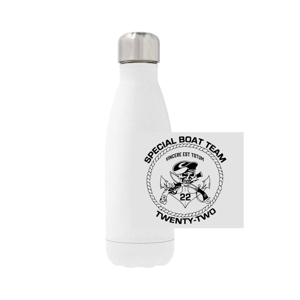 12oz Stainless Steel Water Bottle - White